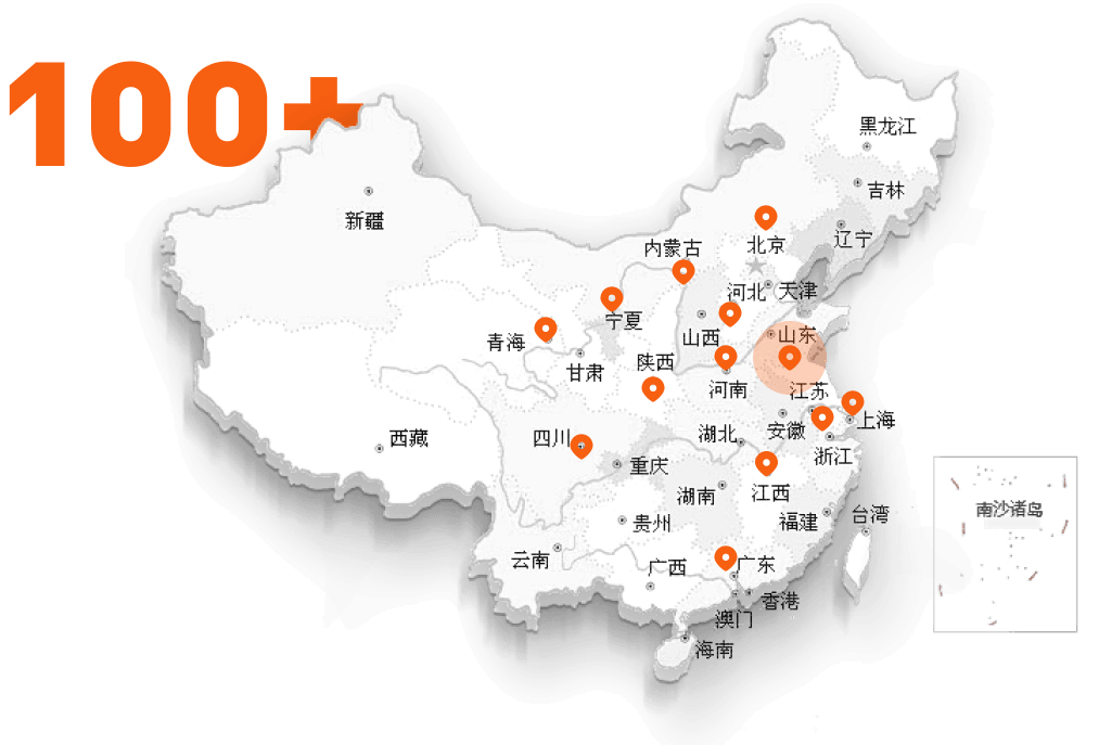全国城市运营中心分布图
